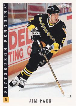 1993-94 Score Canadian #334 Jim Paek Front