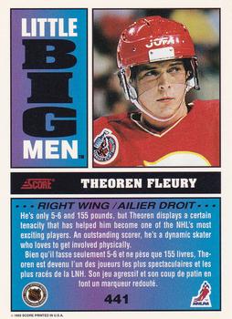 1993-94 Score Canadian #441 Theoren Fleury Back