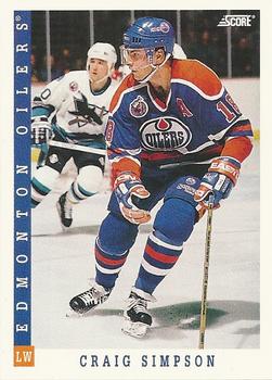 1993-94 Score Canadian #139 Craig Simpson Front