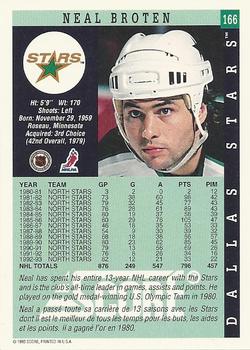 1993-94 Score Canadian #166 Neal Broten Back