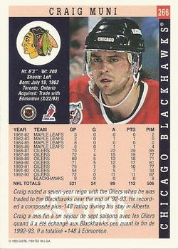 1993-94 Score Canadian #266 Craig Muni Back
