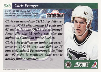Career in Cards: Chris Pronger - Puck Junk