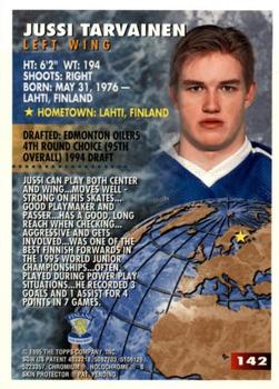 1994-95 Finest - Refractors #142 Jussi Tarvainen Back