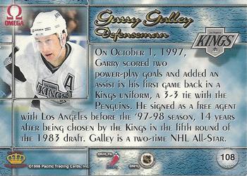 1997-98 Pacific Omega #108 Garry Galley Back