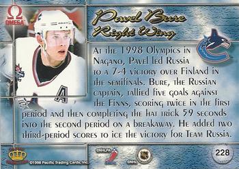 1997-98 Pacific Omega #228 Pavel Bure Back