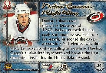1997-98 Pacific Omega #39 Nelson Emerson Back