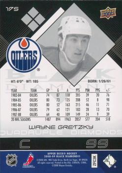 2008-09 Upper Deck Black Diamond #175 Wayne Gretzky Back