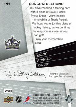 2008-09 SPx #144 Teddy Purcell Back