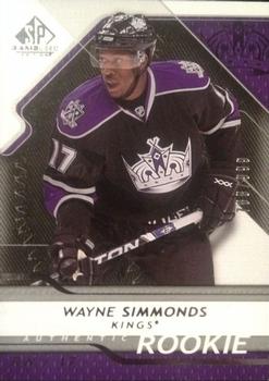 2008-09 SP Game Used #172 Wayne Simmonds Front