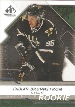 2008-09 SP Game Used #193 Fabian Brunnstrom Front