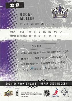 2008-09 Upper Deck Rookie Class Box Set #22 Oscar Moller Back