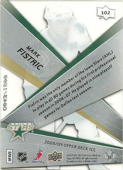 2008-09 Upper Deck Ice #102 Mark Fistric Back