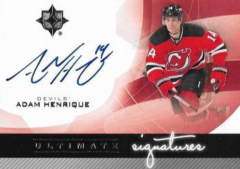 2012-13 Upper Deck The Cup - 2012-13 Upper Deck Ultimate Collection: Ultimate Signatures #US-AH Adam Henrique Front