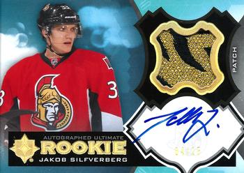 2012-13 Upper Deck The Cup - 2012-13 Upper Deck Ultimate Collection: Autographed Ultimate Rookies Patch #40 Jakob Silfverberg Front