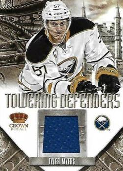 2012-13 Panini Rookie Anthology - Crown Royale Towering Defenders #TD-TM Tyler Myers Front