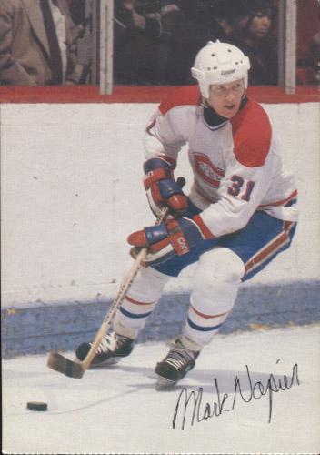 1982-83 Steinberg Montreal Canadiens #NNO Mark Napier Front