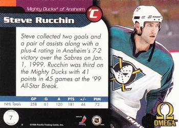 1998-99 Pacific Omega #7 Steve Rucchin Back