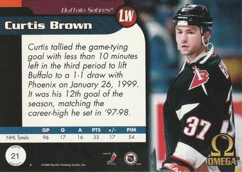 1998-99 Pacific Omega #21 Curtis Brown Back