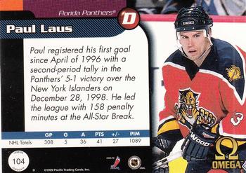 1998-99 Pacific Omega #104 Paul Laus Back
