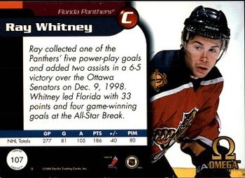 1998-99 Pacific Omega #107 Ray Whitney Back