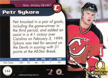 1998-99 Pacific Omega #144 Petr Sykora Back