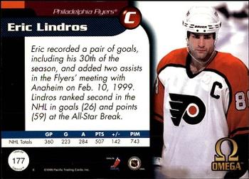 1998-99 Pacific Omega #177 Eric Lindros Back