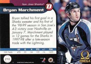 1998-99 Pacific Omega #210 Bryan Marchment Back
