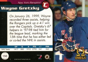 1998-99 Pacific Omega #156 Wayne Gretzky Back