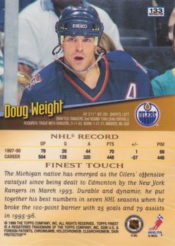 1998-99 Finest - Refractors #133 Doug Weight Back