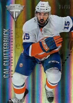 2013-14 Panini Titanium - Hobby Jersey Number #11 Cal Clutterbuck Front
