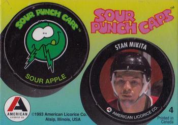 1992-93 American Licorice Sour Punch Caps #4 Stan Mikita Front