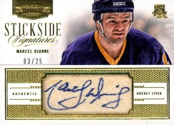 2013-14 Panini Dominion - Stickside Signatures #SS-UD Marcel Dionne Front