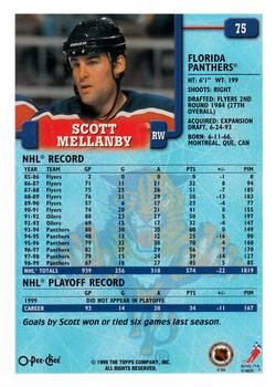 1999-00 O-Pee-Chee #75 Scott Mellanby Back