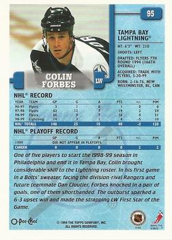 1999-00 O-Pee-Chee #95 Colin Forbes Back