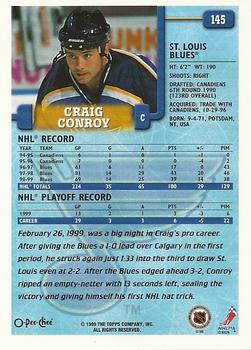 1999-00 O-Pee-Chee #145 Craig Conroy Back