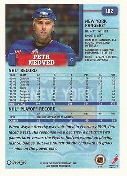 1999-00 O-Pee-Chee #182 Petr Nedved Back