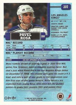 1999-00 O-Pee-Chee #207 Pavel Rosa Back