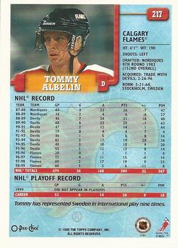 1999-00 O-Pee-Chee #217 Tommy Albelin Back