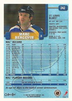 1999-00 O-Pee-Chee #242 Marc Bergevin Back