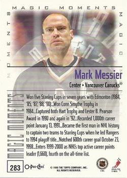 1999-00 O-Pee-Chee #283 Mark Messier Back