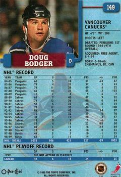 1999-00 O-Pee-Chee #149 Doug Bodger Back
