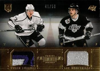 2013-14 Panini Dominion - Time Warp Patches #TW-TR Tyler Toffoli / Luc Robitaille Front