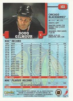 1999-00 O-Pee-Chee Chrome #103 Doug Gilmour Back