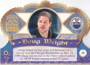 1999-00 Pacific Crown Royale #58 Doug Weight Back