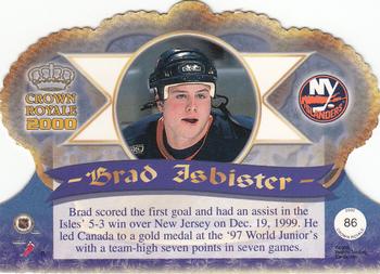 1999-00 Pacific Crown Royale #86 Brad Isbister Back
