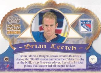 1999-00 Pacific Crown Royale #91 Brian Leetch Back