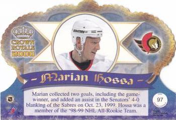1999-00 Pacific Crown Royale #97 Marian Hossa Back