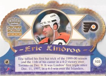 1999-00 Pacific Crown Royale #103 Eric Lindros Back