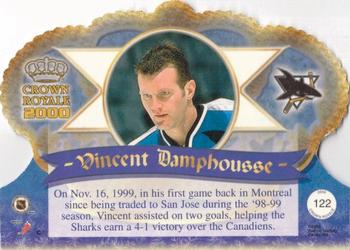 1999-00 Pacific Crown Royale #122 Vincent Damphousse Back