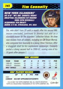2001-02 O-Pee-Chee #141 Tim Connolly Back